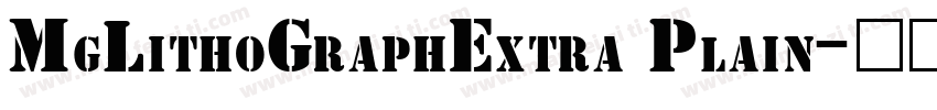 MgLithoGraphExtra Plain字体转换